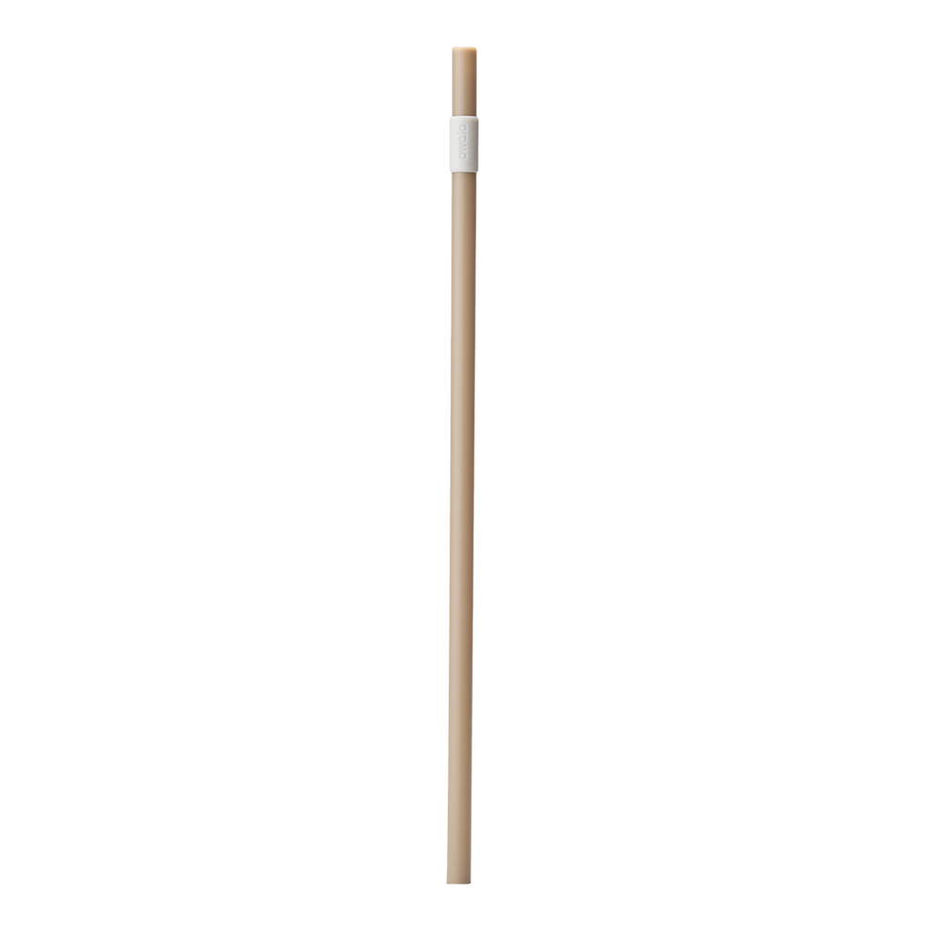 Owala 301mm Replacement Straw in natural tan body with white connector near the top (Down to Earth colorway)